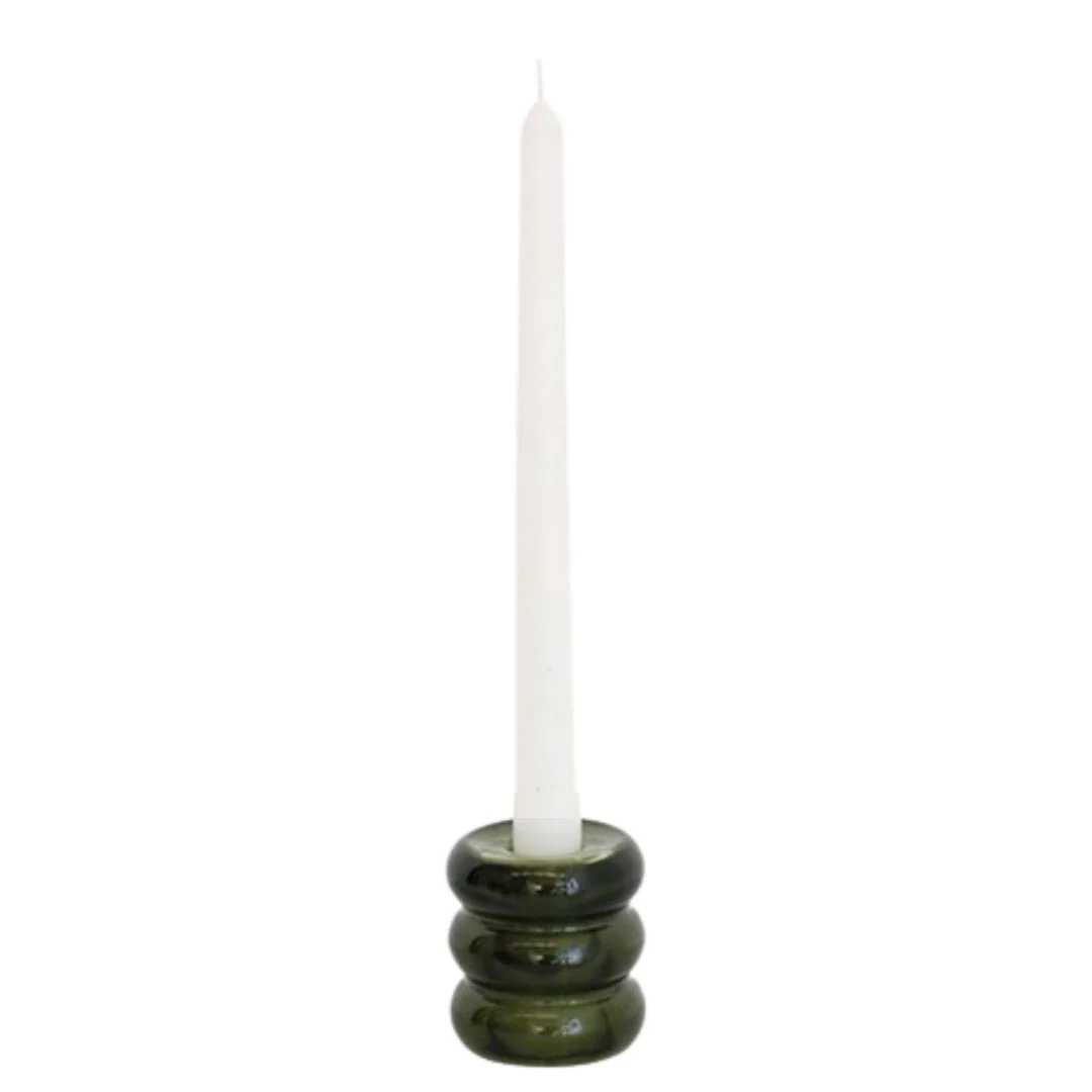 Verde Glass Candle Holder - Image 2