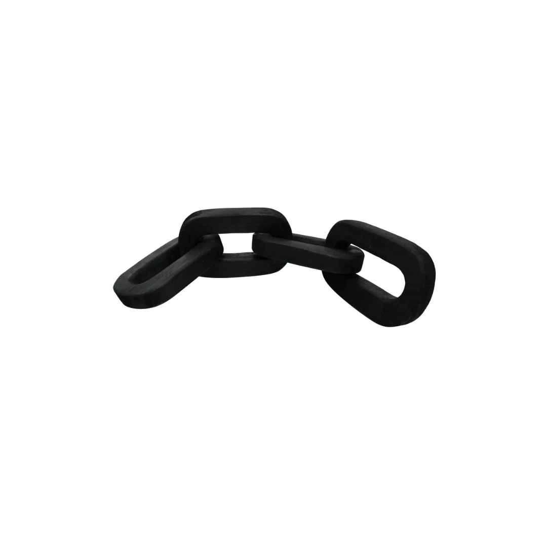 Wood Oval Link - Black